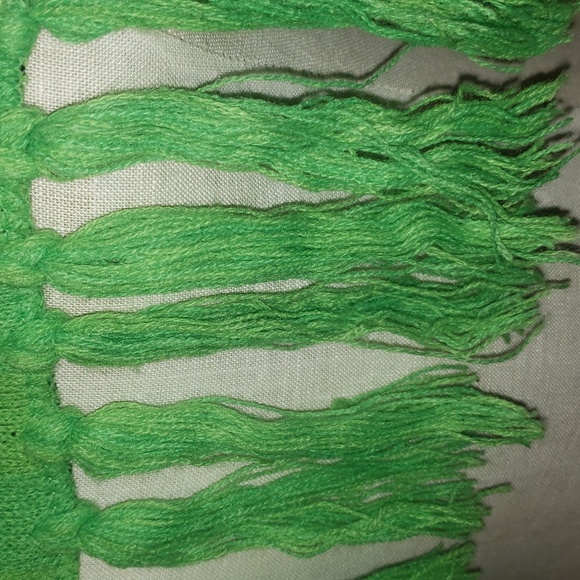 J¡NX Minecraft Creeper Face Fringe Ends Acrylic Knit Scarf Unisex Green Black OS - Picture 10 of 15